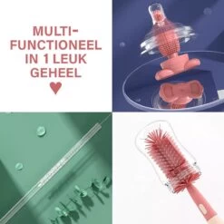 Baby Flessenborstel - Flessenreiniger - Flessenborstel Siliconen - Flesvoedingsaccessoires - BPA Vrij - Blauw - 3 In 1 -Winkel voor babyproducten 1200x1200 1328