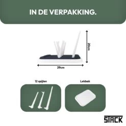 STACK Flessen Droogrek | Zwart - Geschikt Voor Flessen En Doppen - Droogrek Voor Flessen - Baby Flessenrek - Afdruiprek Baby - Drying Rack - Babyfles Droogrek - Afdruiprek Fles Met Lekbak - Afdruiprek - Babyflessen - Flessenrek -Winkel voor babyproducten 1200x1200 1339