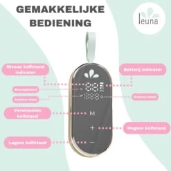 Leuna Comfort - Elektrische Borstkolf - Dubbele Borstkolf - Oplaadbare Accu - Gemakkelijk Schoonmaken - Stille Kolf - Kolfapparaat - Borstkolf - Borstkolven - Kolf - Licht Paars -Winkel voor babyproducten 1200x1200 1413