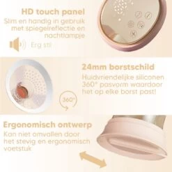 Hunnybunny® Elektrische Borstkolf Dubbel Incl. LCD Scherm - HD Touch Panel - Meerdere Zuigniveaus En Modi’s -– Kolfapparaten Electrisch – Fluisterstil En BPA Vrij -Winkel voor babyproducten 1200x1200 1438