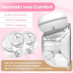 Hunnybunny® Dubbele Borstkolf Electrisch – 12 Standen – Borstkolf Handsfree Kolven - 2x 180 Ml -Winkel voor babyproducten 1200x1200 1445