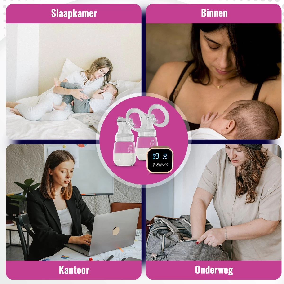 Babeza Borstkolf - Elektrische Borstkolf - Incl. 2 Babyfles 180ml - Handsfree - Oplaadbaar - Dubbele Borstkolf Babeza Borstkolf - Elektrische Borstkolf - Incl. 2 Babyfles 180ml - Handsfree - Oplaadbaar - Dubbele Borstkolf -Winkel voor babyproducten 1200x1200 1487