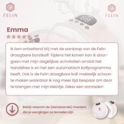 Felin Handsfree Borstkolf - Dubbele Draadloze Elektrische Borstkolf - Inclusief 30 Moedermelk Bewaarzakjes, 3 Maten Borstschildverkleiners & E-Book -Winkel voor babyproducten 1200x1200 1500