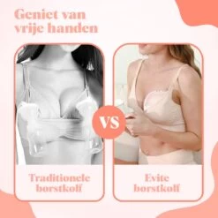 Evite Elektrische Draadloze Borstkolf – Handsfree & Draagbaar – BPA-Vrij – Dubbele Borstkolf – Met E-Book - Roze -Winkel voor babyproducten 1200x1200 1512