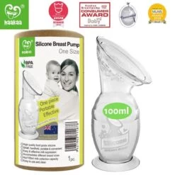 HAAKAA - Siliconen Borstkolf - 100ml + Stopper Witte Bloem - Borstvoeding - Lekschaal -Winkel voor babyproducten 1200x1200 1513