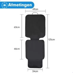 Professor Q - Autostoelhoes - Autostoelbeschermer - Autostoel Beschermer - Zwart -Winkel voor babyproducten 1200x1200 1568