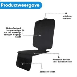 Professor Q - Autostoelhoes - Autostoelbeschermer - Autostoel Beschermer - Zwart -Winkel voor babyproducten 1200x1200 1570