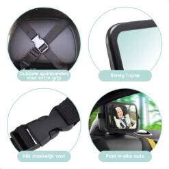 Autospiegel Baby - Verstelbare Achteruitkijkspiegel - Babyspiegel Voor Achterbank - Baby On Board Met Zuignap -Winkel voor babyproducten 1200x1200 1651