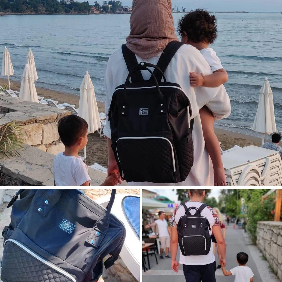 NanaBeebi Luiertas Rugzak met Verschoonmatje - Zwart - Inclusief flessenwarmhouder - kinderwagenhaken en isoleervak NanaBeebi Luiertas Rugzak Met Verschoonmatje - Zwart - Inclusief Flessenwarmhouder - Kinderwagenhaken En Isoleervak -Winkel voor babyproducten 1200x1200 1709