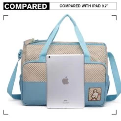 Miss Lulu Luiertas - 5-delige Verzorgingstas Set - Lichtblauw (9026 BE) -Winkel voor babyproducten 1200x1200 1723