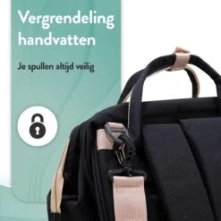 Luiertas Rugzak - Monx Luiertas Verzorgingstas Met Uitklapbaar Babybedje - Overzichtelijke Luierrugzak Extra Buggy En Kinderwagen Haken Inclusief Geïsoleerde Flessenhouder - Zwart -Winkel voor babyproducten 1200x1200 1731