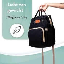 Luiertas Rugzak - Monx Luiertas Verzorgingstas Met Uitklapbaar Babybedje - Overzichtelijke Luierrugzak Extra Buggy En Kinderwagen Haken Inclusief Geïsoleerde Flessenhouder - Zwart -Winkel voor babyproducten 1200x1200 1737