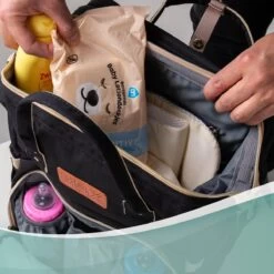 Luiertas Rugzak - Monx Luiertas Verzorgingstas Met Uitklapbaar Babybedje - Overzichtelijke Luierrugzak Extra Buggy En Kinderwagen Haken Inclusief Geïsoleerde Flessenhouder - Zwart -Winkel voor babyproducten 1200x1200 1740