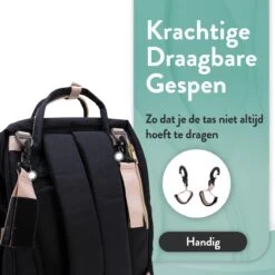 Luiertas Rugzak - Monx Luiertas Verzorgingstas Met Uitklapbaar Babybedje - Overzichtelijke Luierrugzak Extra Buggy En Kinderwagen Haken Inclusief Geïsoleerde Flessenhouder - Zwart -Winkel voor babyproducten 1200x1200 1741
