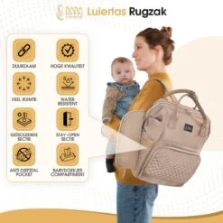 NanaBeebi Luiertas Rugzak Met Verschoonmatje - Beige Taupe - Inclusief Flessenwarmhouder - Kinderwagenhaken En Isoleervak 9 NanaBeebi Luiertas Rugzak Met Verschoonmatje - Beige Taupe - Inclusief Flessenwarmhouder - Kinderwagenhaken En Isoleervak -Winkel voor babyproducten 1200x1200 1751