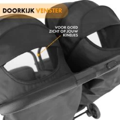 Deryan Luxe Rolo X2 Dubbele Buggy - Duo Buggy - Zwart 6 Deryan Luxe Rolo X2 Dubbele Buggy - Duo Buggy - Zwart -Winkel voor babyproducten 1200x1200 1852