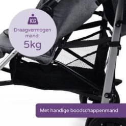 Prénatal Luxe Buggy – Kinderwagen Met Boodschappenmand En Zonneklep - Verstelbare Wandelwagen – Inklapbaar Met 1 Hand - Plooibuggy Grijs -Winkel voor babyproducten 1200x1200 1865