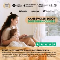 Deryan Peuter Luxe Campingbedje – Inclusief Zelfopblaasbare Matras - Cream -Winkel voor babyproducten 1200x1200 1918