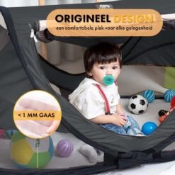 Deryan Peuter Luxe Campingbedje – Inclusief Zelfopblaasbare Matras - Zwart -Winkel voor babyproducten 1200x1200 1931