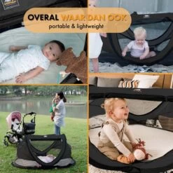 Deryan Peuter Luxe Campingbedje – Inclusief Zelfopblaasbare Matras - Zwart -Winkel voor babyproducten 1200x1200 1932