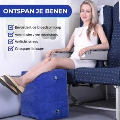 Merkloos Voetensteun - Vliegtuigbedje - Premium Quality - Reisbedje - 3 Hoogtestanden - Vliegtuig Kussen - Voetenbankje Of Poef - Met Opbergzakje & Pomp - Grijs -Winkel voor babyproducten 1200x1200 2004