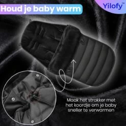 Yilofy Universele Luxe Voetenzak Babywagen & Autostoel Zwart Buggy Kinderwagen Voetzak -Winkel voor babyproducten 1200x1200 2093