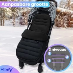 Yilofy Universele Luxe Voetenzak Babywagen & Autostoel Zwart Buggy Kinderwagen Voetzak -Winkel voor babyproducten 1200x1200 2095