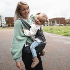 Deryan Pack Luxe Ergonomische Draagzak Babydrager + Opbergvakjes Grijs -Winkel voor babyproducten 1200x1200 2127