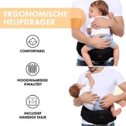 Deryan Pack Basic Luxe Heupdrager - Baby En Peuter Heupzitje - Draagzak Zwart -Winkel voor babyproducten 1200x1200 2132