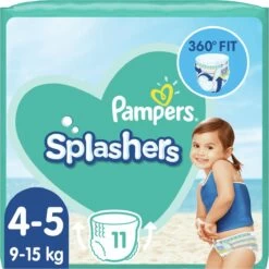 Pampers® Pampers Splashers Wegwerpbare Zwemluiers - Maat 4-5 (9-15 Kg) - 33 Stuks - Voordeelverpakking -Winkel voor babyproducten 1200x1200 214