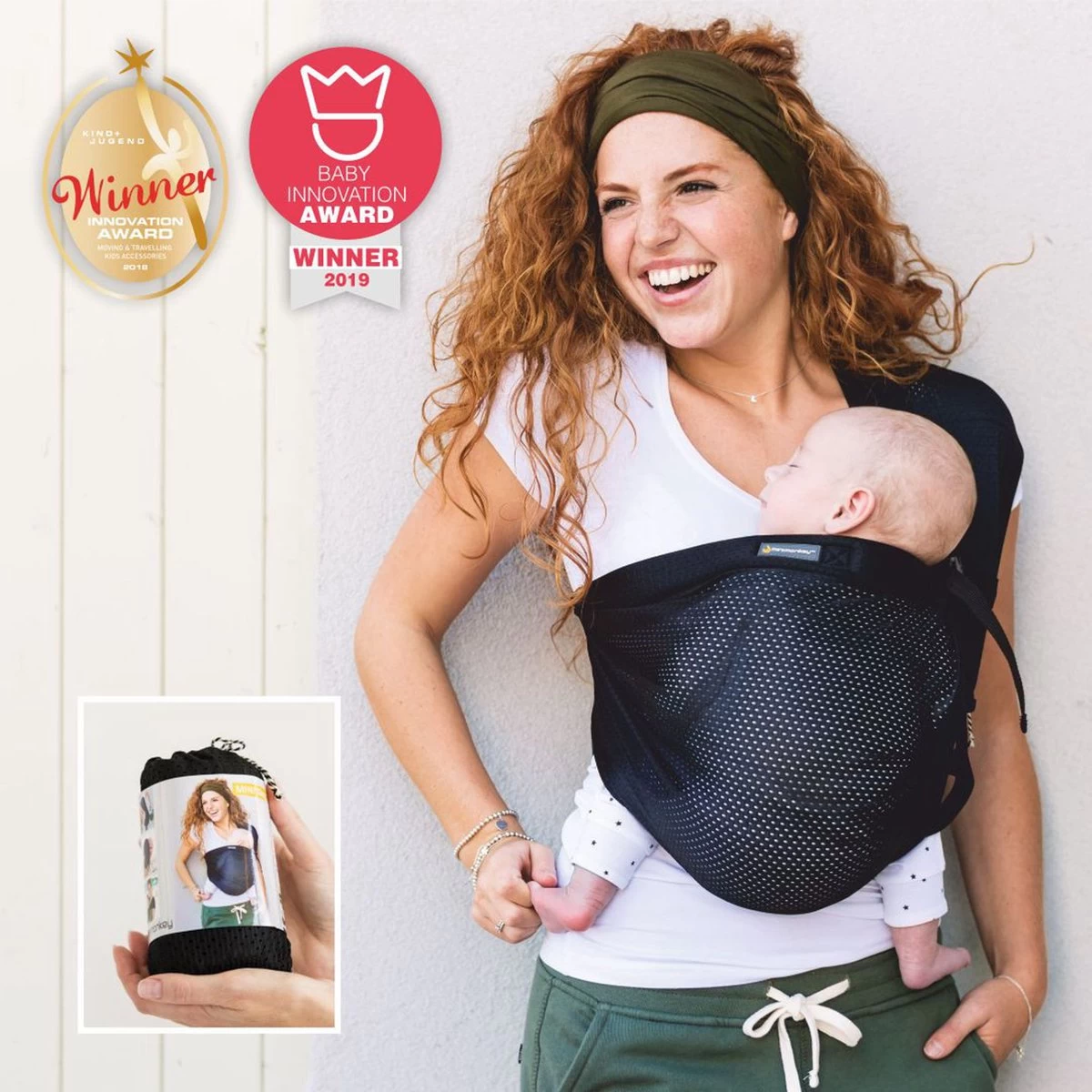 Minimonkey Mini Sling Draagzak - Zwart Minimonkey Mini Sling Draagzak - Zwart -Winkel voor babyproducten 1200x1200 2147