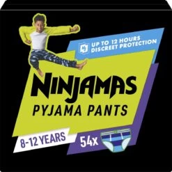 Ninjamas Pyjama Pants Luierbroekjes Jongen - 54 Nachtluiers Voor Bedplassen - 8-12 Jaar - Maandbox -Winkel voor babyproducten 1200x1200 233