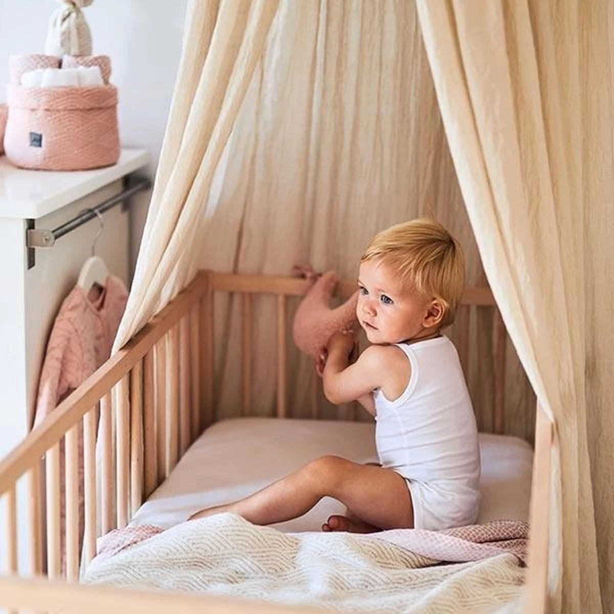 Jollein Baby Hoeslaken Wieg Jersey 40/50x80/90cm - Pale Pink Jollein Baby Hoeslaken Wieg Jersey 40/50x80/90cm - Pale Pink -Winkel voor babyproducten 1200x1200 2352