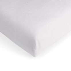 Hoeslaken Jersey 100% Katoen Ledikant 60x120 Wit Mingle Moose.