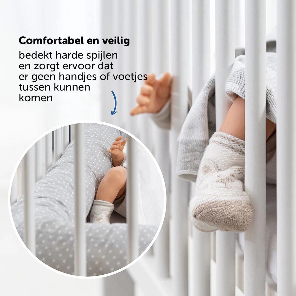 Fillikid Bedbumper 190 x 9 cm Bedomrander Ledikant - Grijs Wit Stippen Fillikid Bedbumper 190 X 9 Cm Bedomrander Ledikant - Grijs Wit Stippen -Winkel voor babyproducten 1200x1200 2477