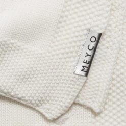 Meyco Knots Wiegdeken - 75x100 Cm - Offwhite -Winkel voor babyproducten 1200x1200 2533