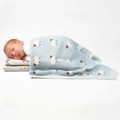 Snufie Babydeken 100% Bamboe Katoen Extra Zacht 100x80cm | Pluisvrije Deken | Premium Babydekens Voor Wieg En Ledikant | Schaap Grijs -Winkel voor babyproducten 1200x1200 2540