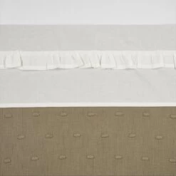 Meyco Ruffle Wieglaken - Offwhite - 75x100cm
