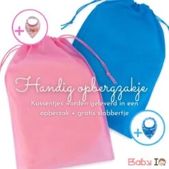 Baby IQ Orthopedisch Baby Hoofdkussen – Traagschuim – Tegen Plat Achterhoofd – Baby Kussen Plat Hoofd - Kraamcadeau – Blauw – Incl Gratis Bandana Slabber -Winkel voor babyproducten 1200x1200 2734