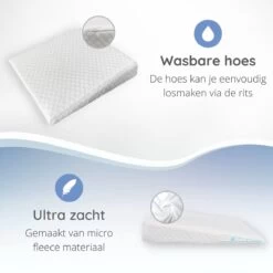 Reflux Kussen RECHT – Hellend Kussen – Matrasverhoger – Wigkussen – Zwangerschapskussen – Zijslaapkussen – Slaapkussen Baby – Voedingskussen – Hoofdkussen Baby – Anti Reflux – Verhogend Kussen Baby – Kraamcadeau – Cadeautip -Winkel voor babyproducten 1200x1200 2744