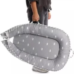 Buxibo Babynestje - Omkeerbare Babynest - Co-Sleeper/Bedbumper - Veilig Slapen - 88x53cm - Grijs -Winkel voor babyproducten 1200x1200 2772