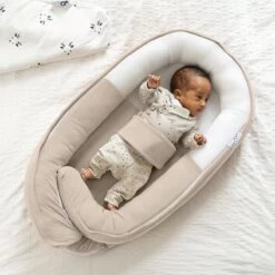 Doomoo Cocoon - Babynestje - Organisch Katoen - 74 X 46 Cm - Tetra Jersey Sand -Winkel voor babyproducten 1200x1200 2794