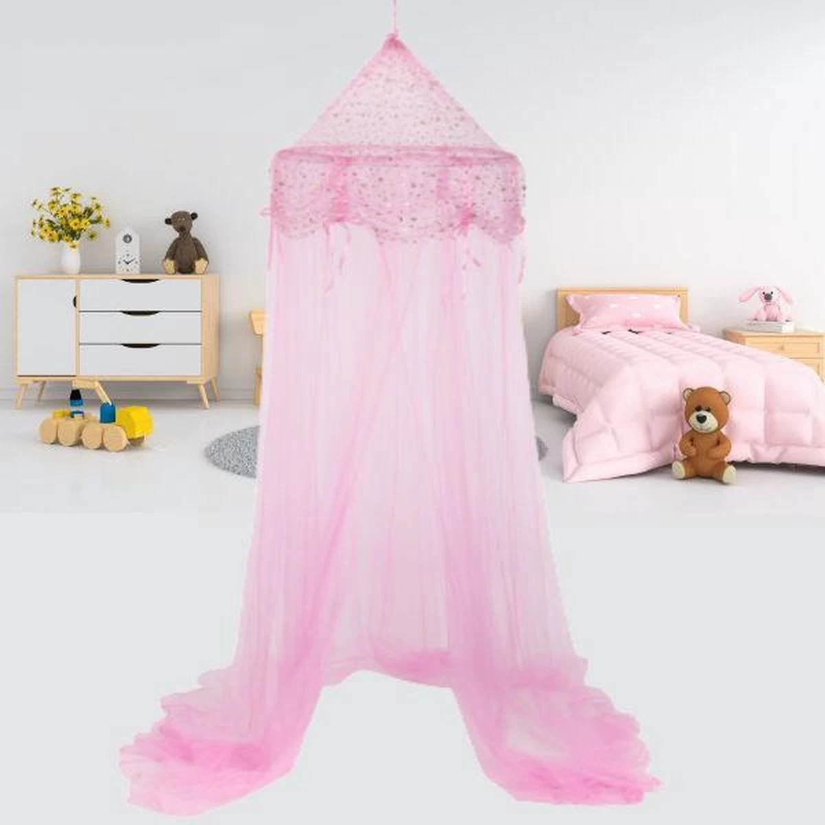 Decopatent® Prinsessen Klamboe kinderkamer - Klamboe Baby kamer - Klamboe 1 persoons - Voor boven bed - Roze - 60 x 60 x 250 Cm Merkloos Decopatent® Prinsessen Klamboe Kinderkamer - Klamboe Baby Kamer - Klamboe 1 Persoons - Voor Boven Bed - Roze - 60 X 60 X 250 Cm -Winkel voor babyproducten 1200x1200 2822