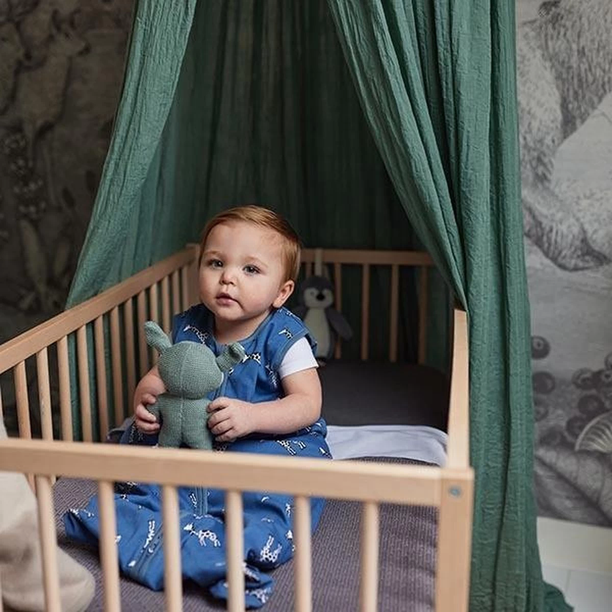 Jollein Baby Klamboe Vintage 245cm - Ash Green Jollein Baby Klamboe Vintage 245cm - Ash Green -Winkel voor babyproducten 1200x1200 2841