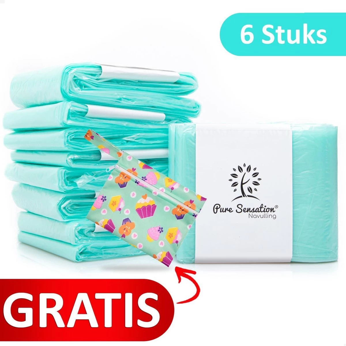 Pure Sensation Luieremmer Navulling - 15/16 liter - 6 Stuks Pure Sensation Luieremmer Navulling - 15/16 Liter - 6 Stuks -Winkel voor babyproducten 1200x1200 302