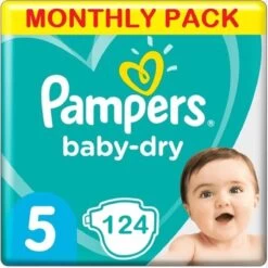 Pampers® Pampers Baby Dry Maat 5 - 124 Luiers Maandbox