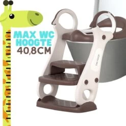 OwlyShop Pinguïn WC Verkleiner Met Trapje - Opvouwbare Toiletverkleiner - Toilet Trainer Met Trapje Voor Jongens & Meisjes - Urinoirs Voor Kind & Peuter Van 2 Tot 7 Jaar