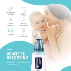 Hoy En Dia® Neusreiniger Baby Snoetenpoetsers - Neuspeer Met USB - Elektrische Neuszuiger En Oorreiniger -Winkel voor babyproducten 1200x1200 422