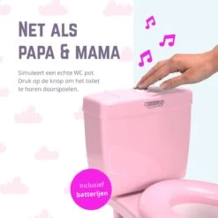 Casteleyn - Toilet Trainer - WC Potje - Plaspotje - Kinder Toilet - Met Geluid - Tot 21KG - Roze -Winkel voor babyproducten 1200x1200 58