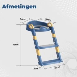 WC Verkleiner Met Trapje - Inclusief Handvaten - Opvouwbaar - 2 Tot 7 Jaar - Blauw Geel -Winkel voor babyproducten 1200x1200 619